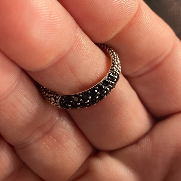 Michael Dawkins Sterling Silver Starry Nights Black Spinel Ring - Picture 6 of 6